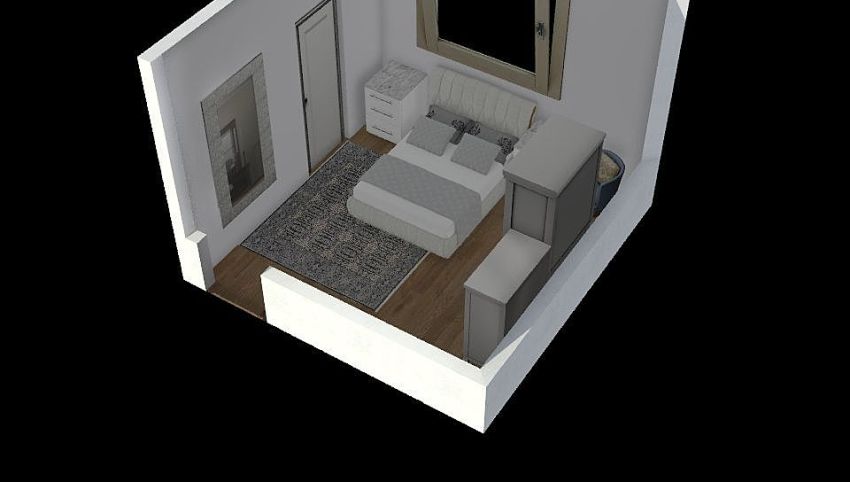 FF07 Bedroom without cupboard 3d design picture 0