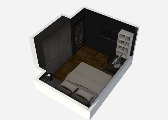 Office/Bedroom Design Rendering