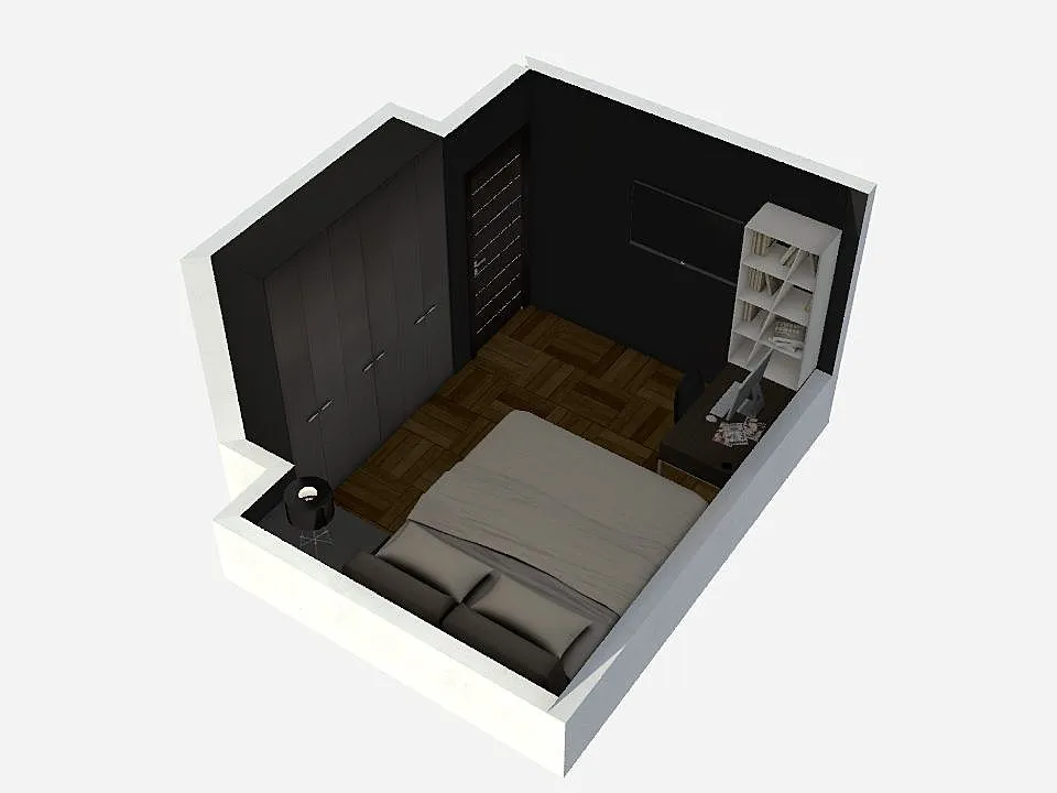 Office/Bedroom 3d design renderings