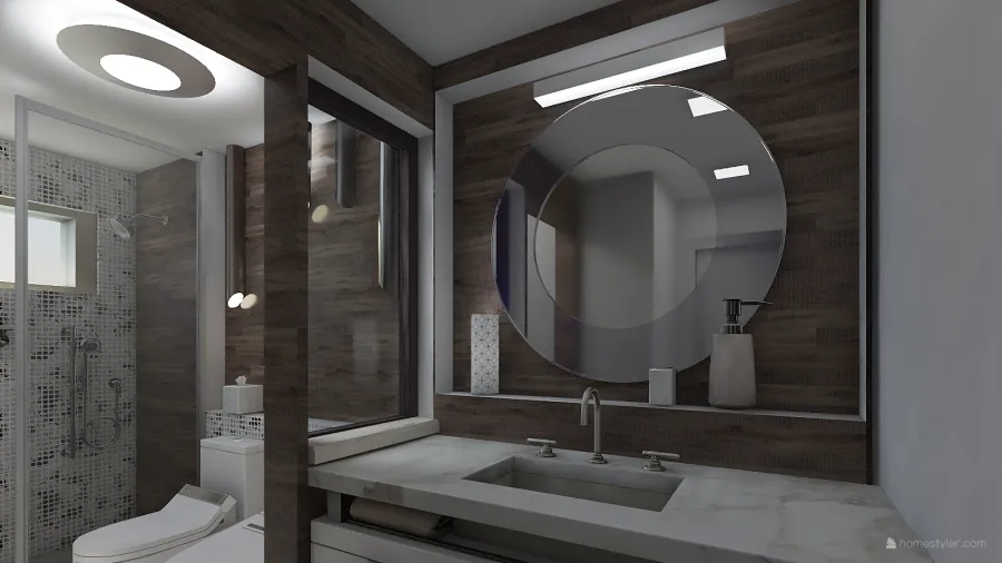 Triplex Mobi Baño 3d design renderings