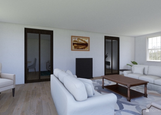 Nina Living Room Design Rendering