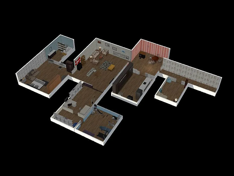 Sam and Colby house 3d design renderings