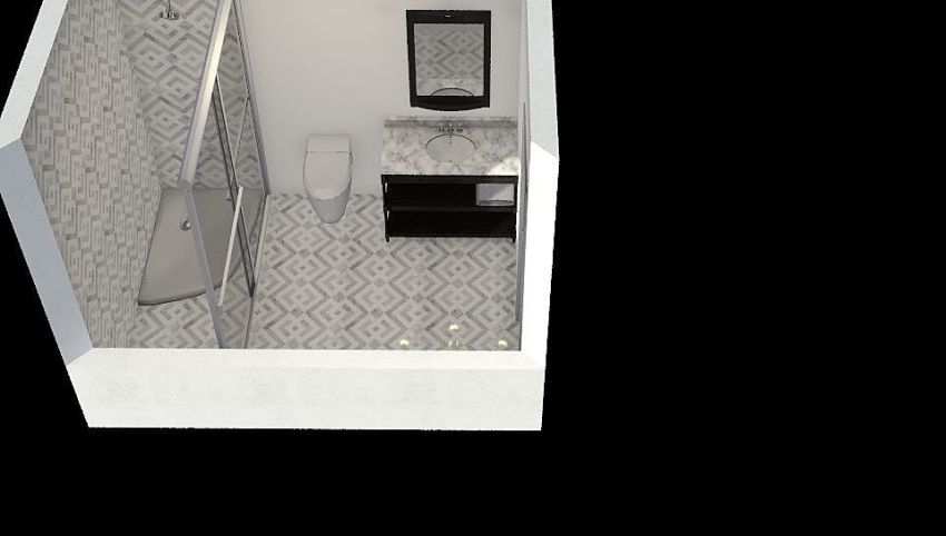 1st Bathroom 1st Floor 3d design picture null