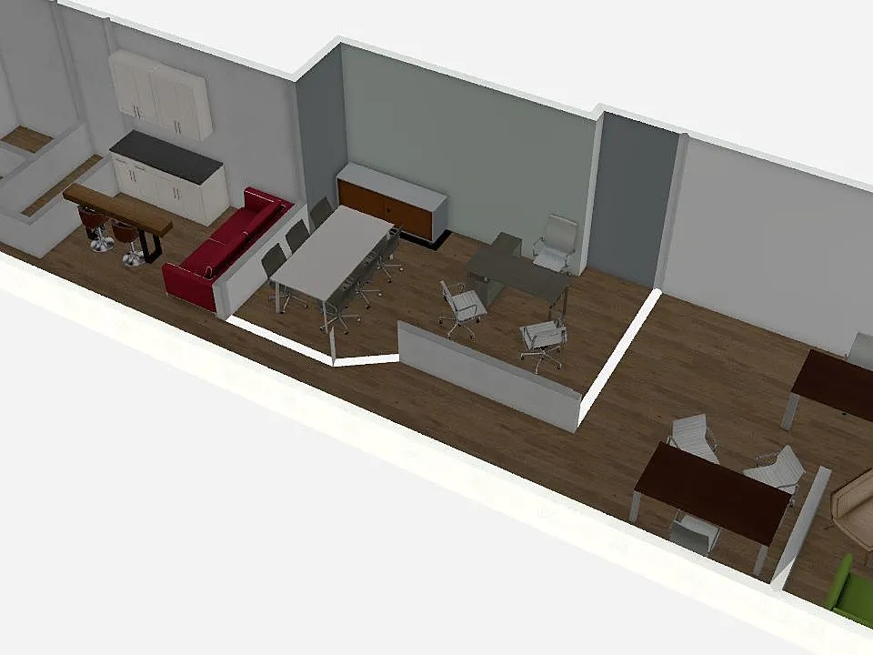 Office 43-47 3d design renderings