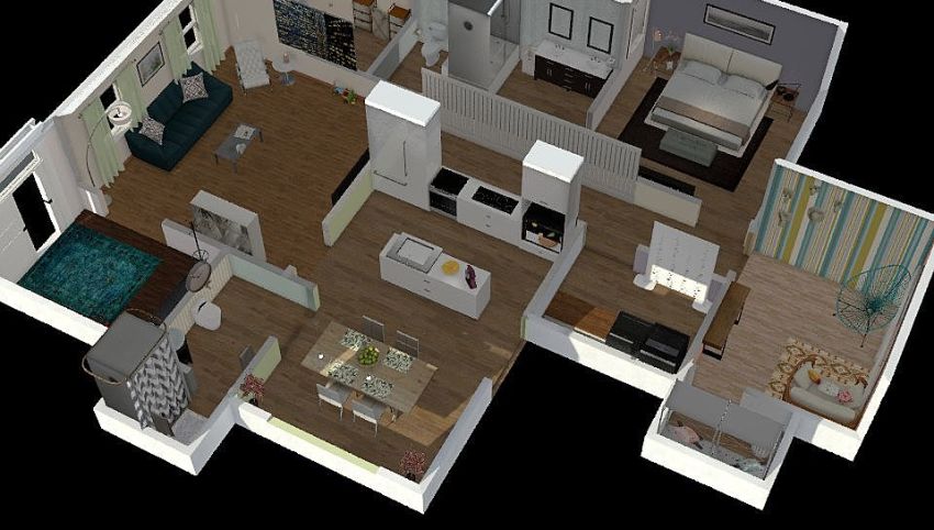 Single family house 3d design picture 0