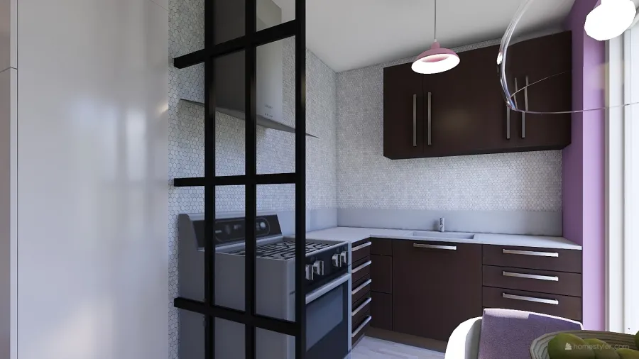 Una casa di 33 mq: monolocale d’effetto. 3d design renderings