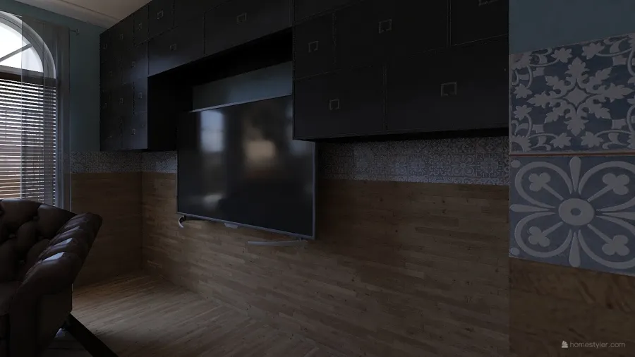 Bilocale di 40 mq, una casa fai da te 3d design renderings