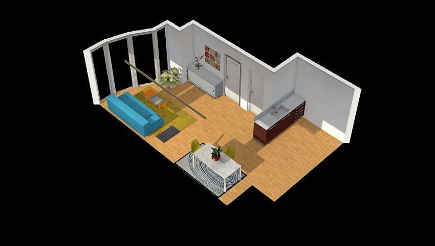 living room v1 3d design picture 0