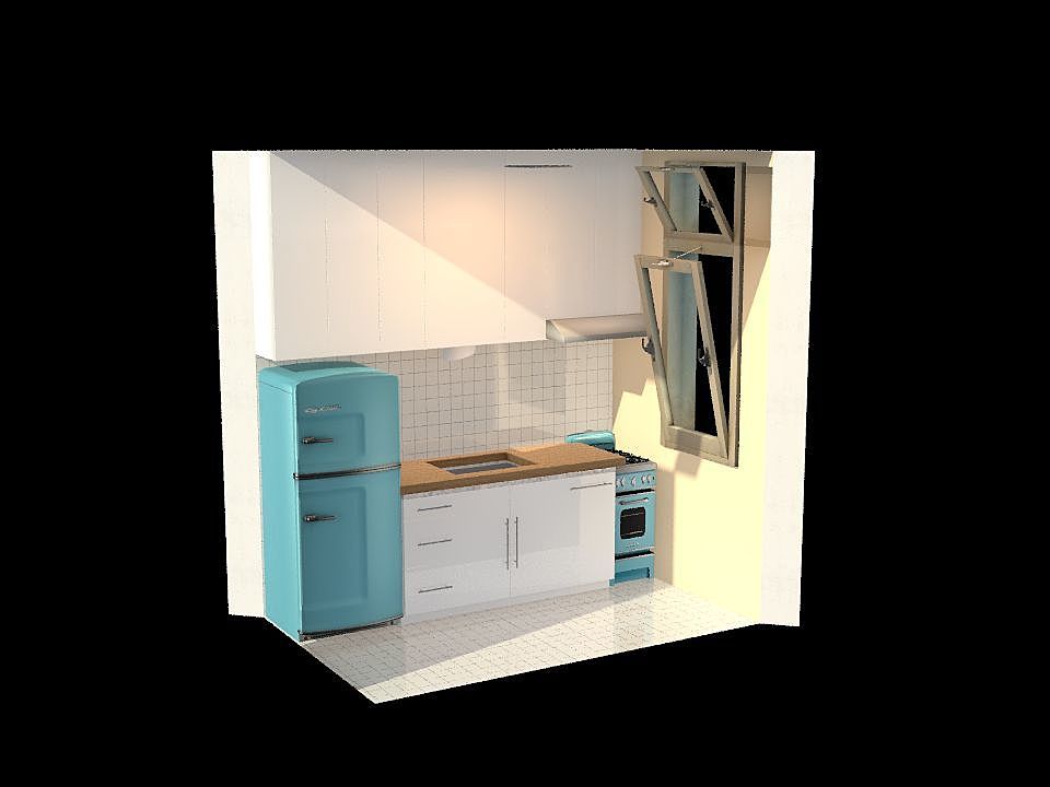 Cocina H1 3d design renderings