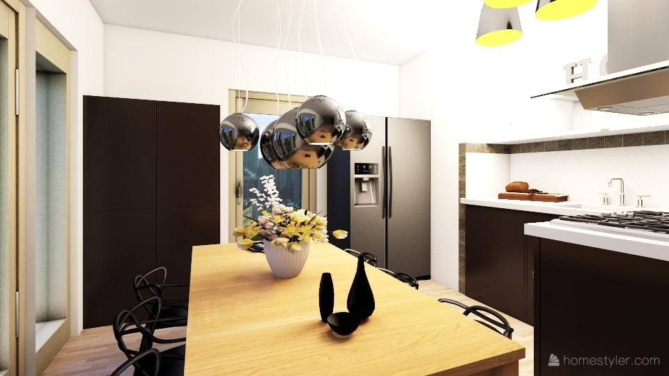 Una casa industrial style di tendenza 3d design renderings