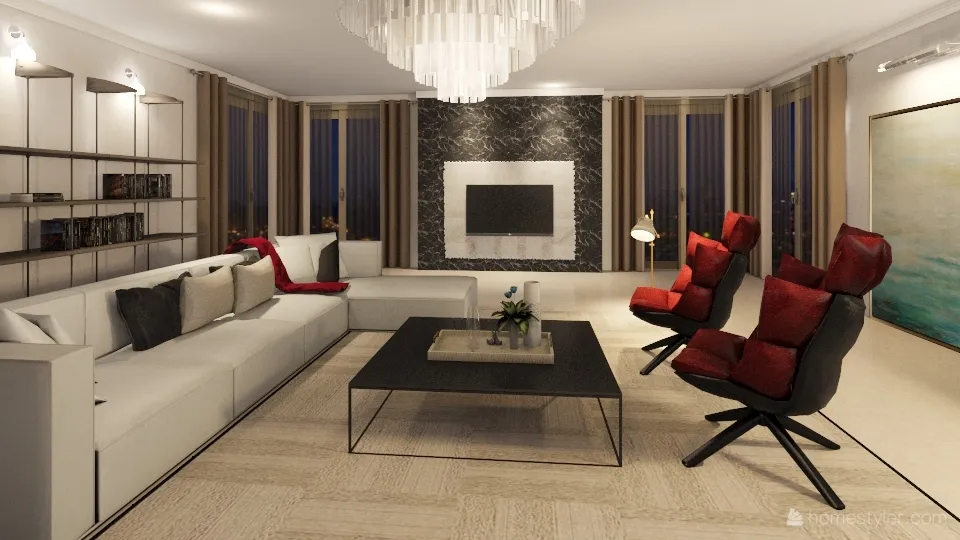 living room dodi 3d design renderings