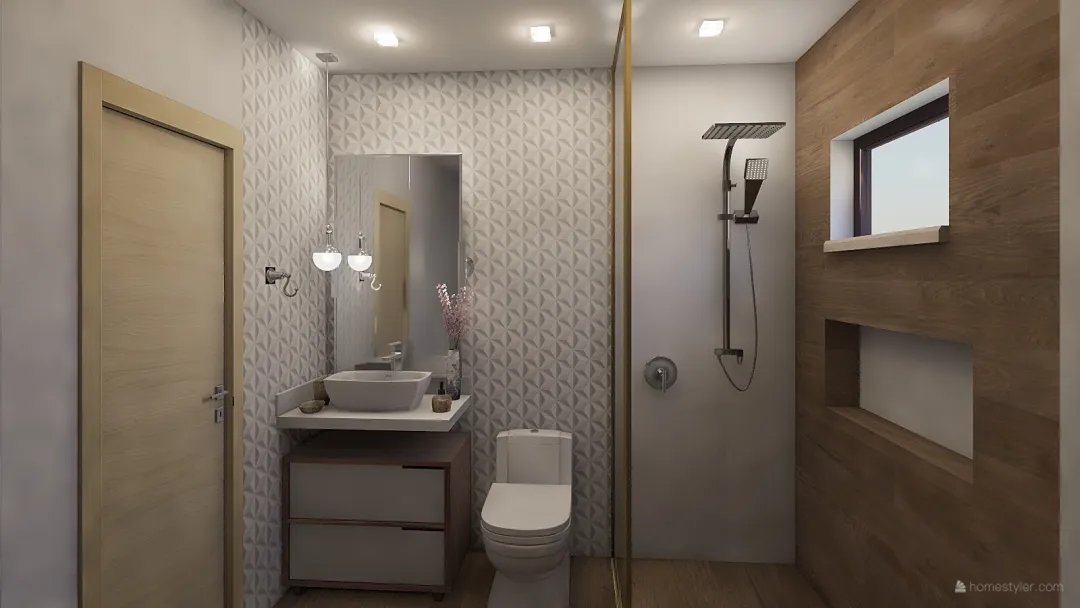 Fim de Ano Você de Banheiro Novo 3d design renderings