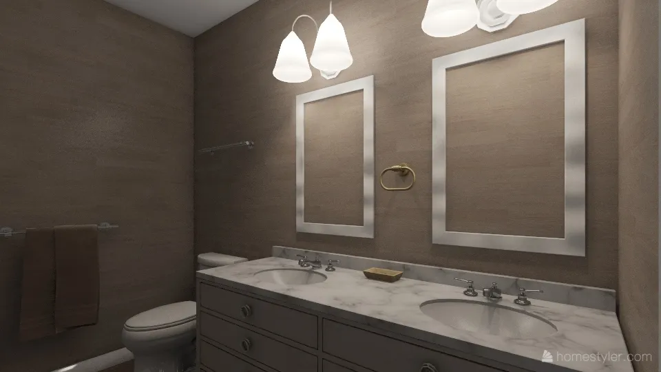 DC302 Bathroom Remodel 3d design renderings