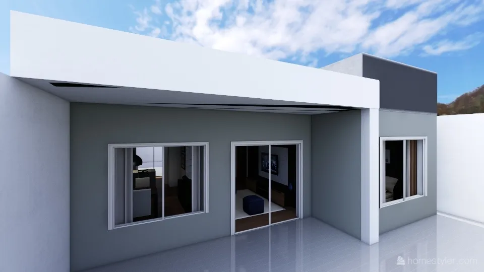 Casa Dias - Engenheira - fachada 2 3d design renderings
