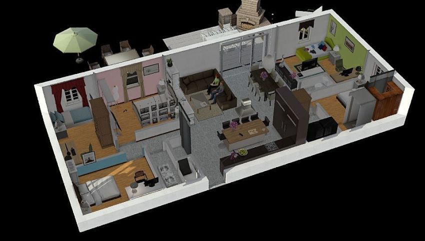 Final House 6 3d design picture null