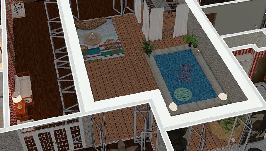 patio  3d design picture null