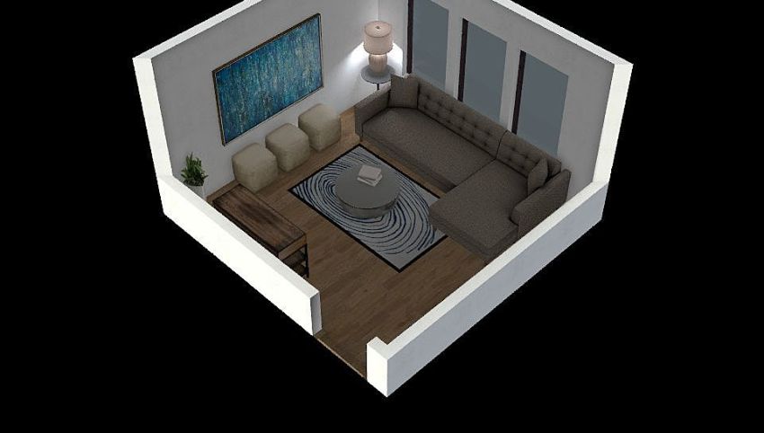 living room layout  3d design picture 0