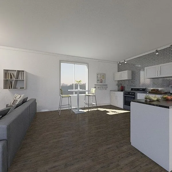 modern kitchen 3d design renderings