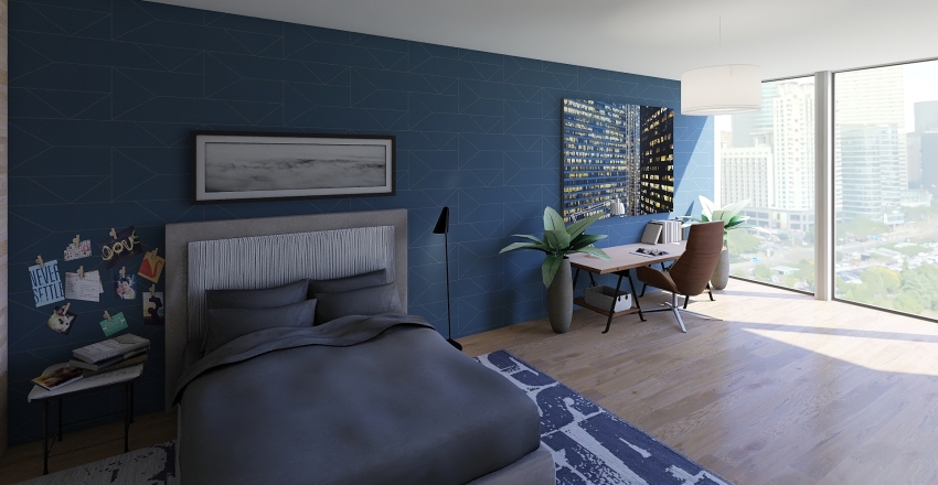 Badroom Interior Design Render