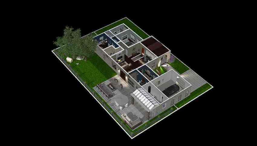 Country Modern Home 3d design picture 744.04