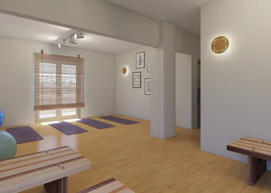 pilates room & ground floor apartment Design Rendering