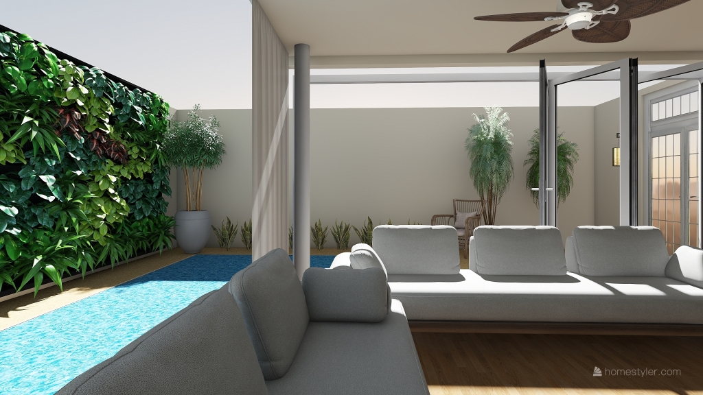 Tropical Pool 3d design renderings