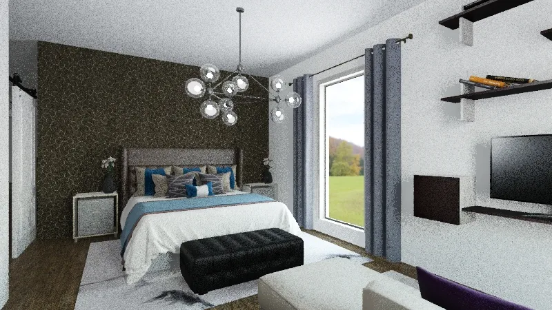 1bdrm apartment 3d design renderings