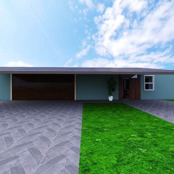 third home (with garden) 3d design renderings