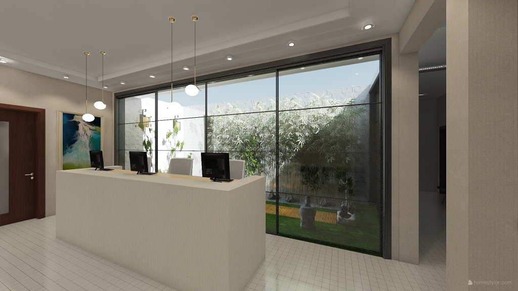 sala de espera clini 3d design renderings