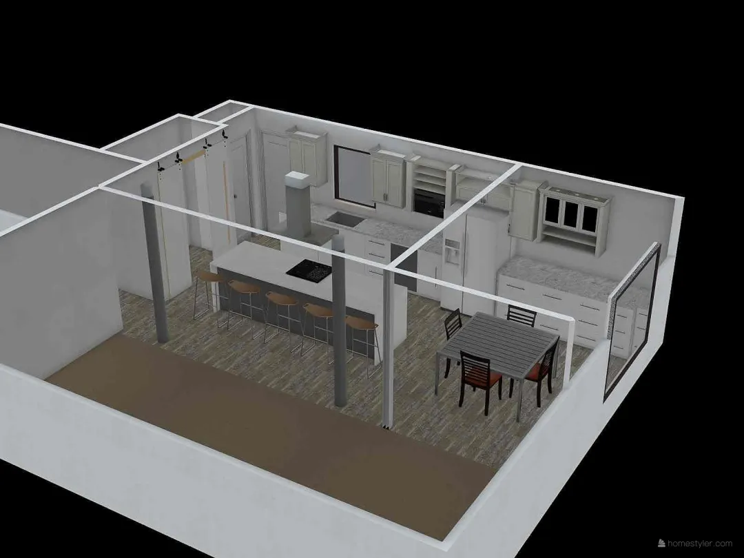 Grandma's Kitchen Concept 1 3d design renderings