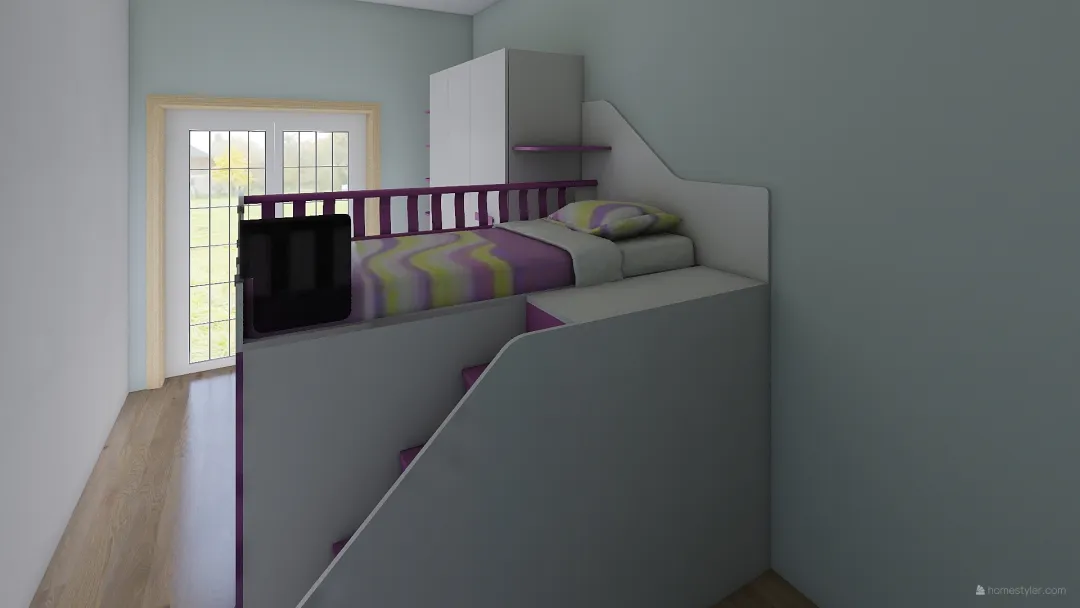 kid's room 3d design renderings