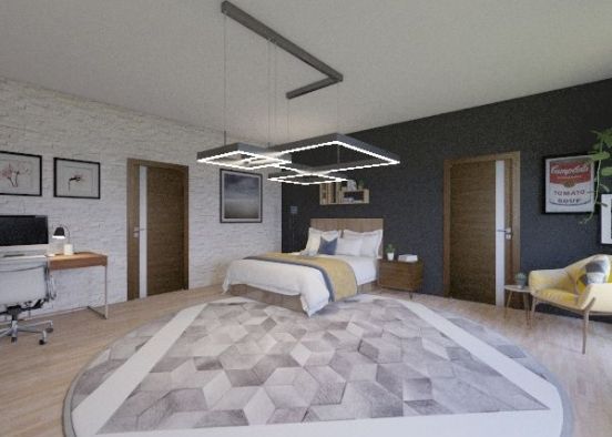 Tech Bedroom Design Design Rendering