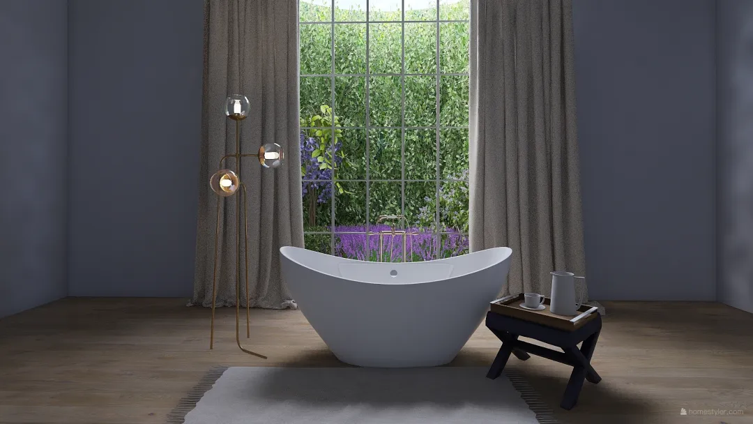 Garden Bath 3d design renderings
