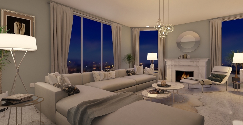 Speckled Earth Interior Design Render