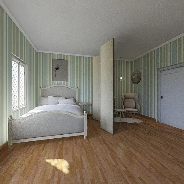 LA two bedroom flat 3d design renderings