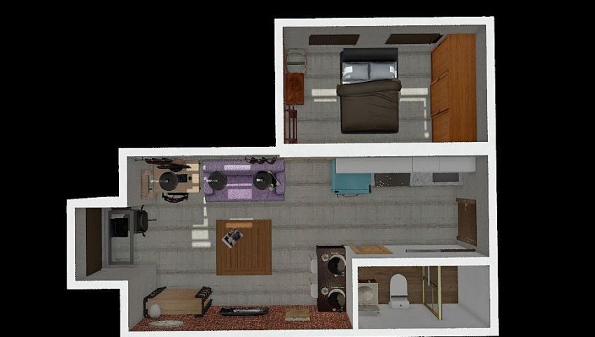 Victoria Station 2 Living and Dining Area 3d design picture 37.15