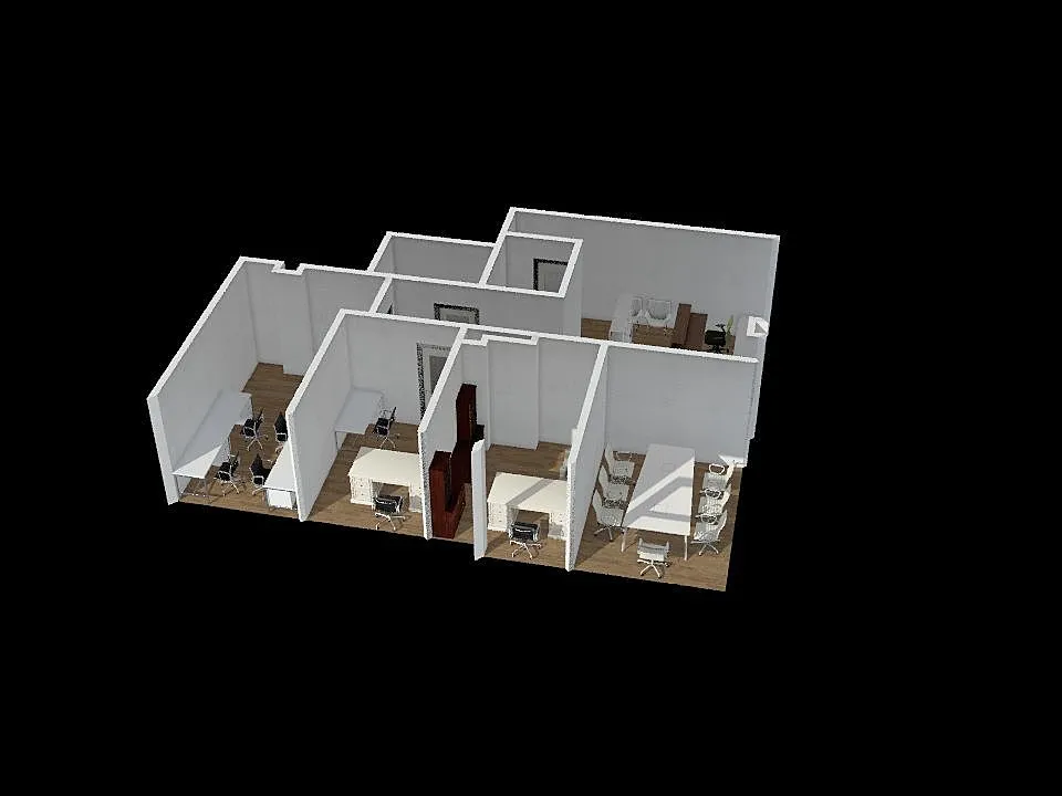 my office 3d design renderings