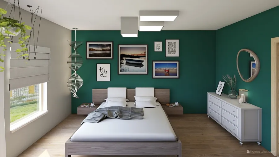 bedroom & bathroom 3d design renderings
