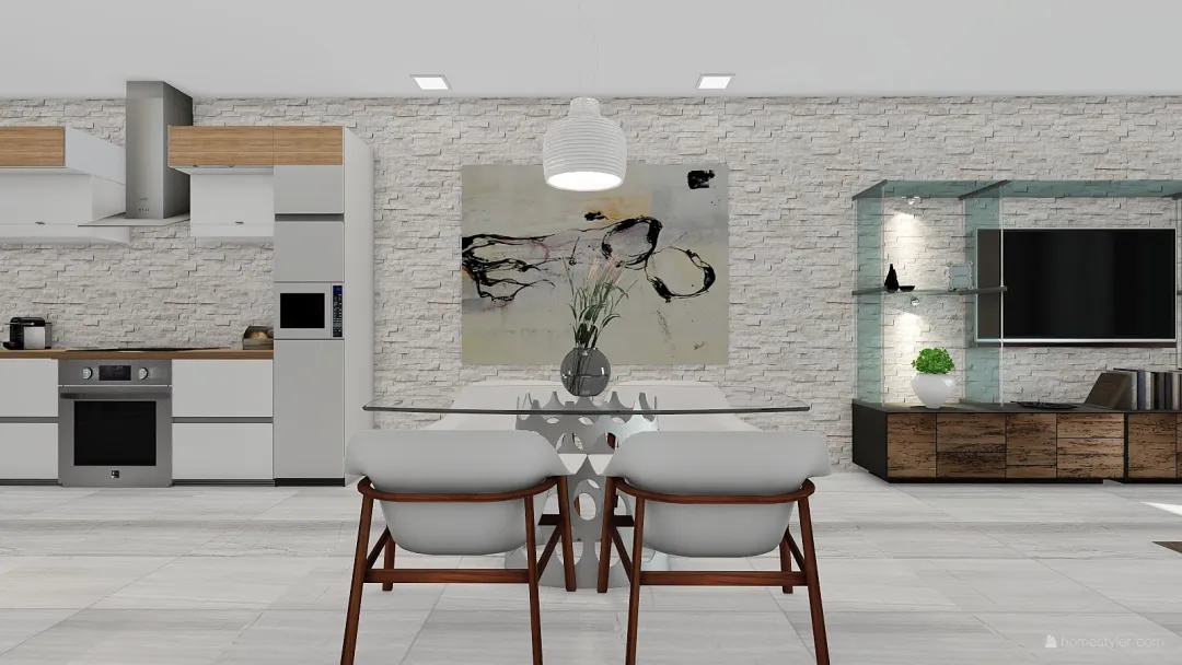 Malta sliema studio apartment 3d design renderings