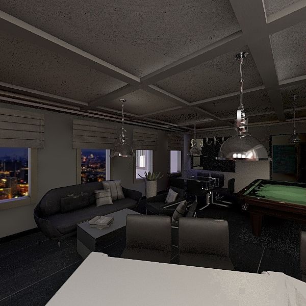 Little Bachelor Apartment 3d design renderings
