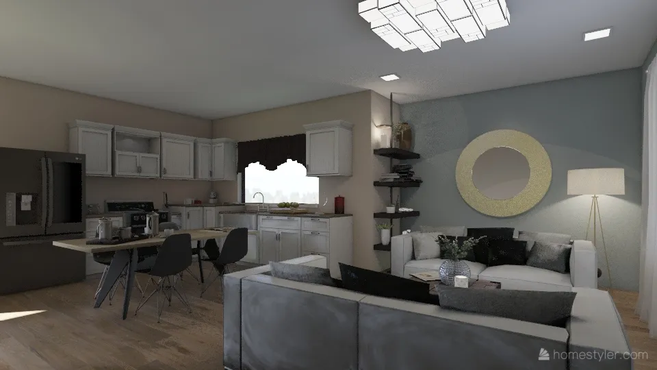 Casa de interes sicial 3d design renderings