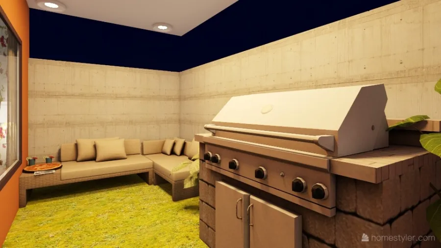 Casa de interes sicial 3d design renderings