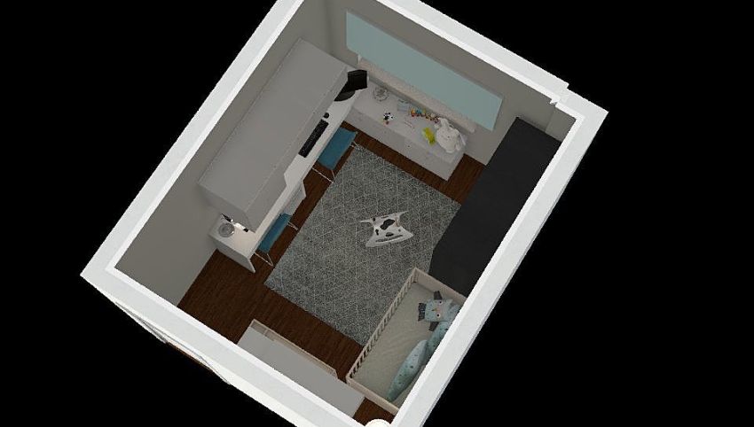 Office + Baby Bedroom  3d design picture 10.99