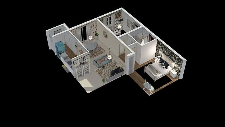 Her First Apartment 3d design picture 72.08