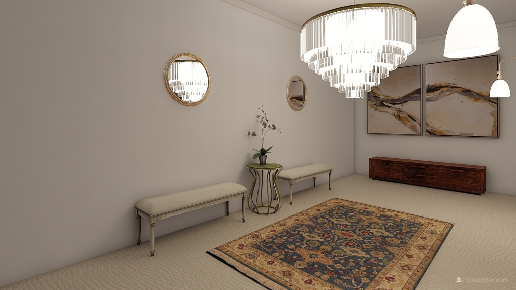 French home 3d design renderings