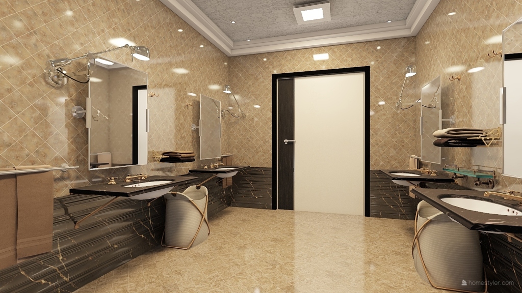 stanza da bagno 3d design renderings