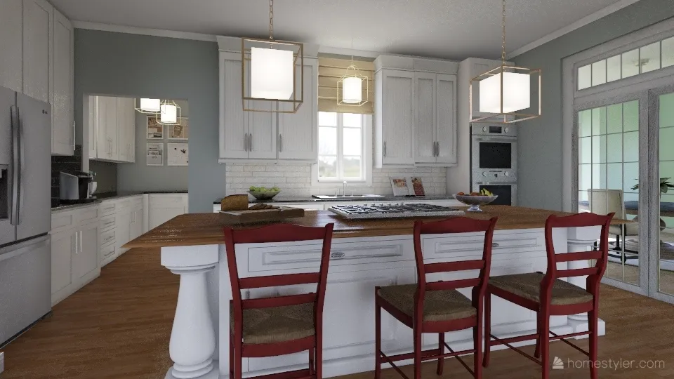 oconnor kitchen traditional 3d design renderings