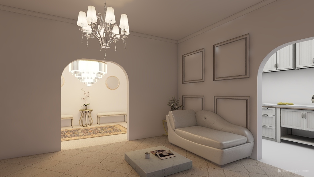 French home 3d design renderings