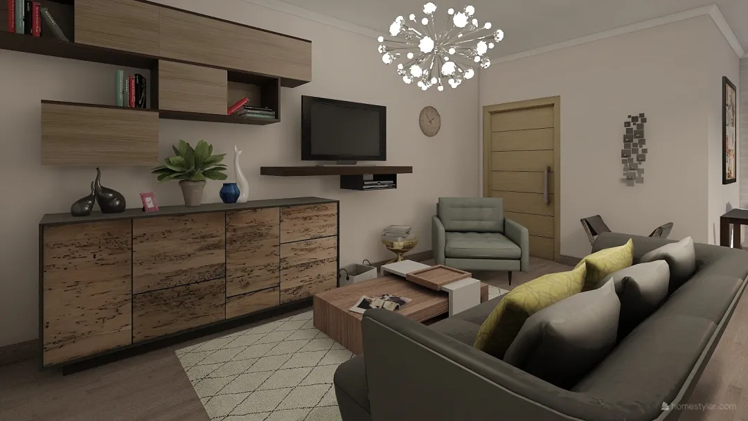 small apartment 3d design renderings