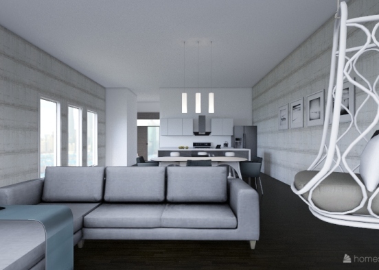 modern loft Design Rendering